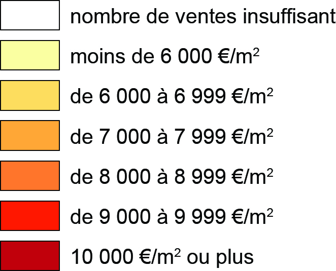 Legende appartements existants Legende appartements existants